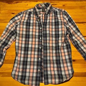 Gap Blue/Pink Buffalo Check Button Down